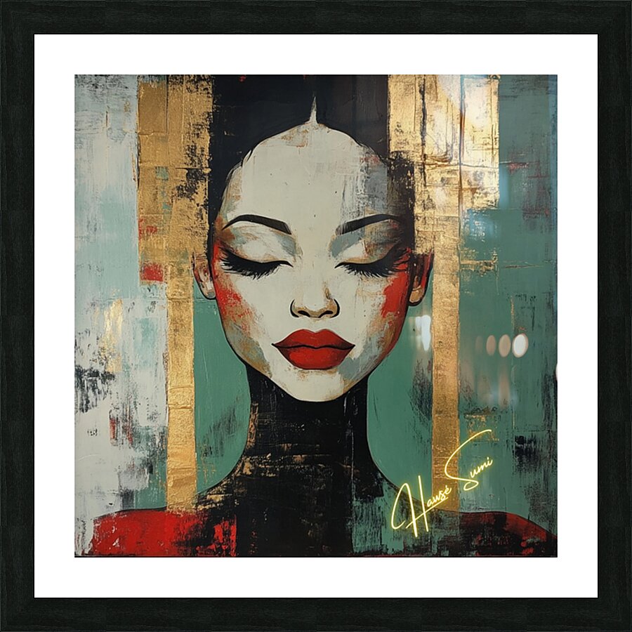 Golden Silence Picture Frame print