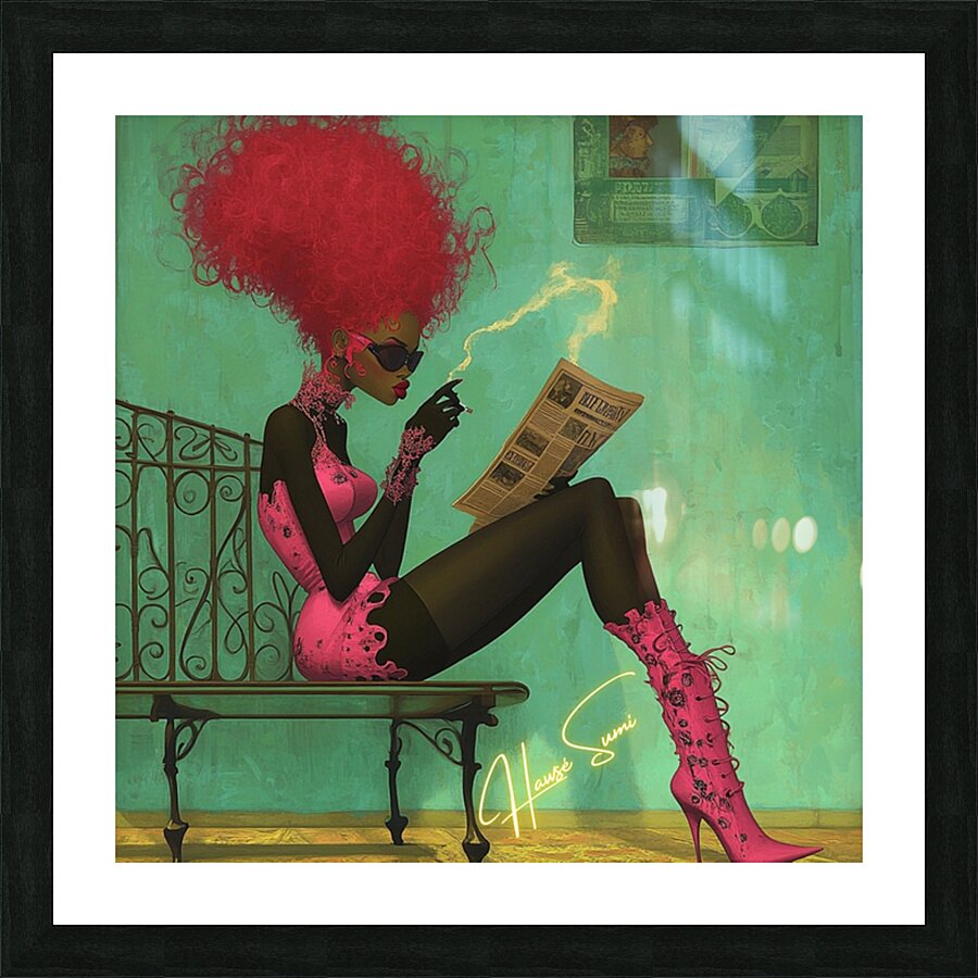 Smoked Out & Unbothered Picture Frame print