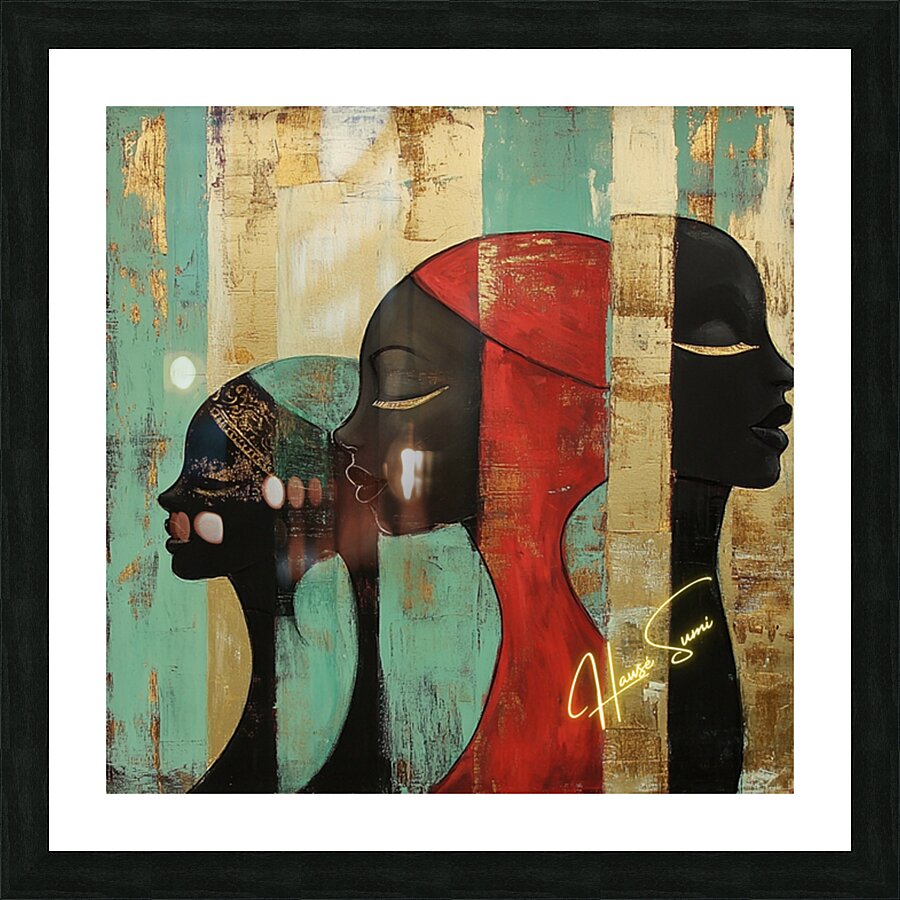 She Walked in Echoes Picture Frame print