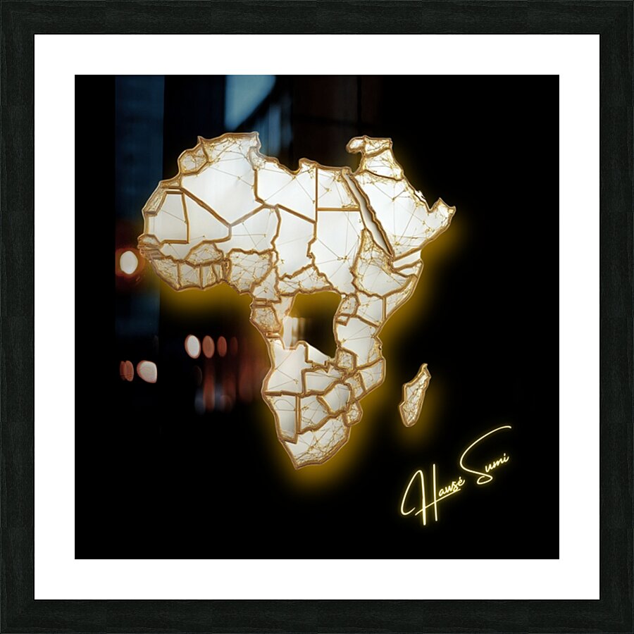 Networked in Light Picture Frame print