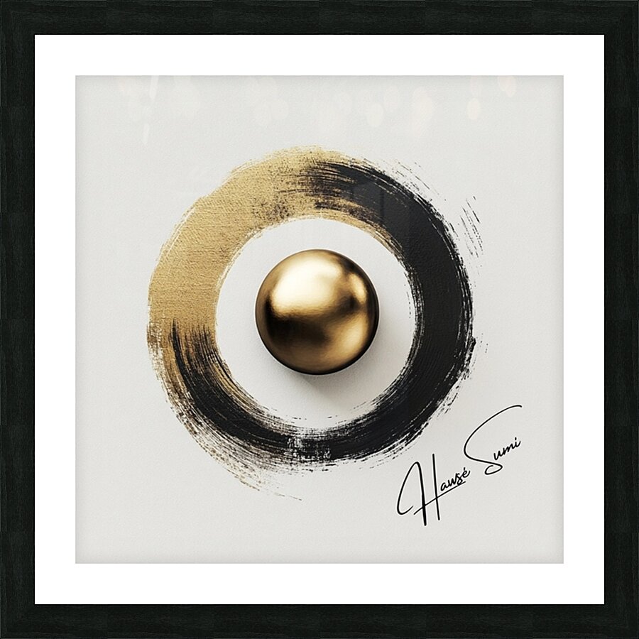 Golden Stillness Picture Frame print