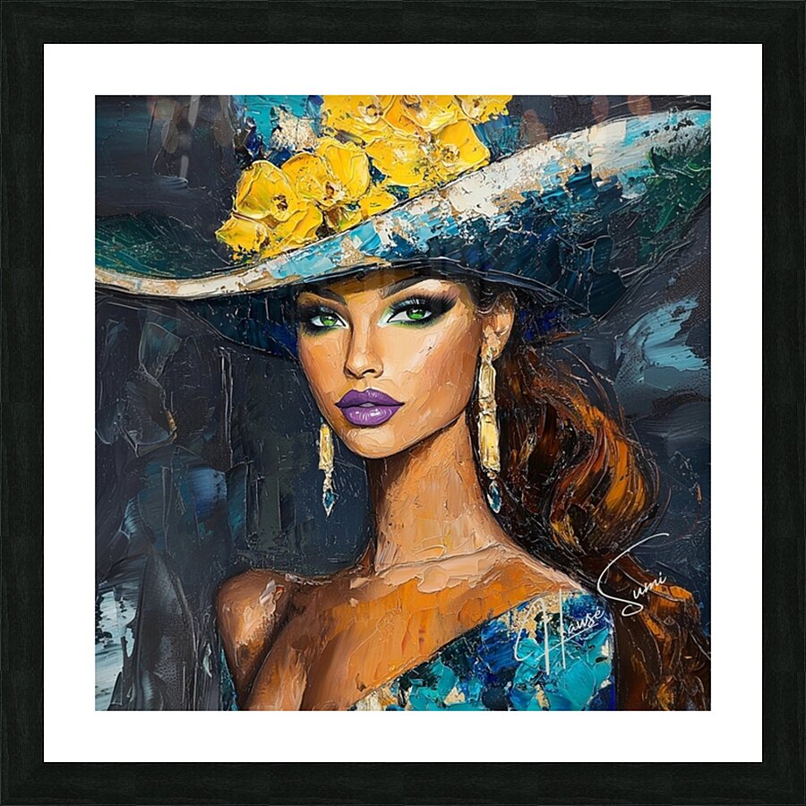 Cyan Siren Picture Frame print