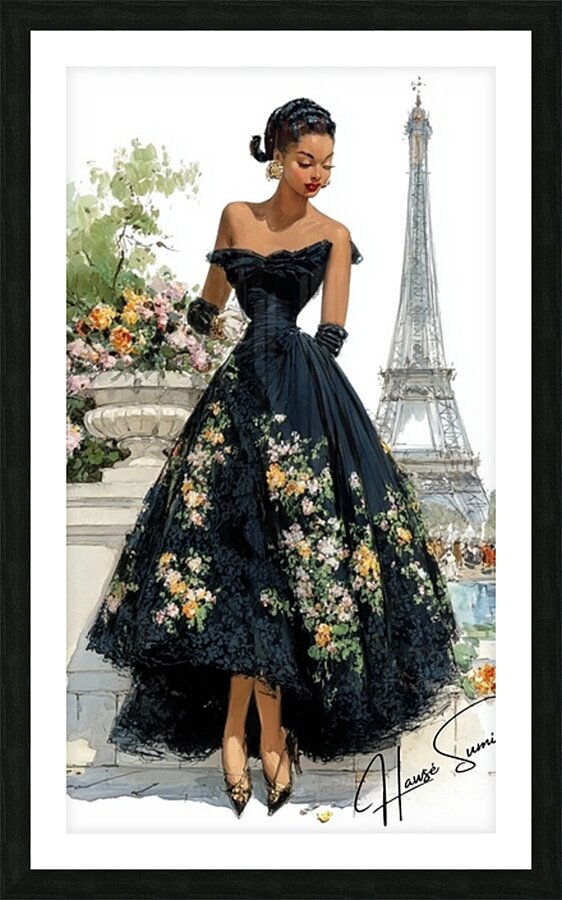 Fleur Nocturne Picture Frame print