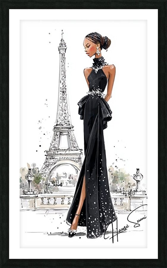 Noir Muse Picture Frame print