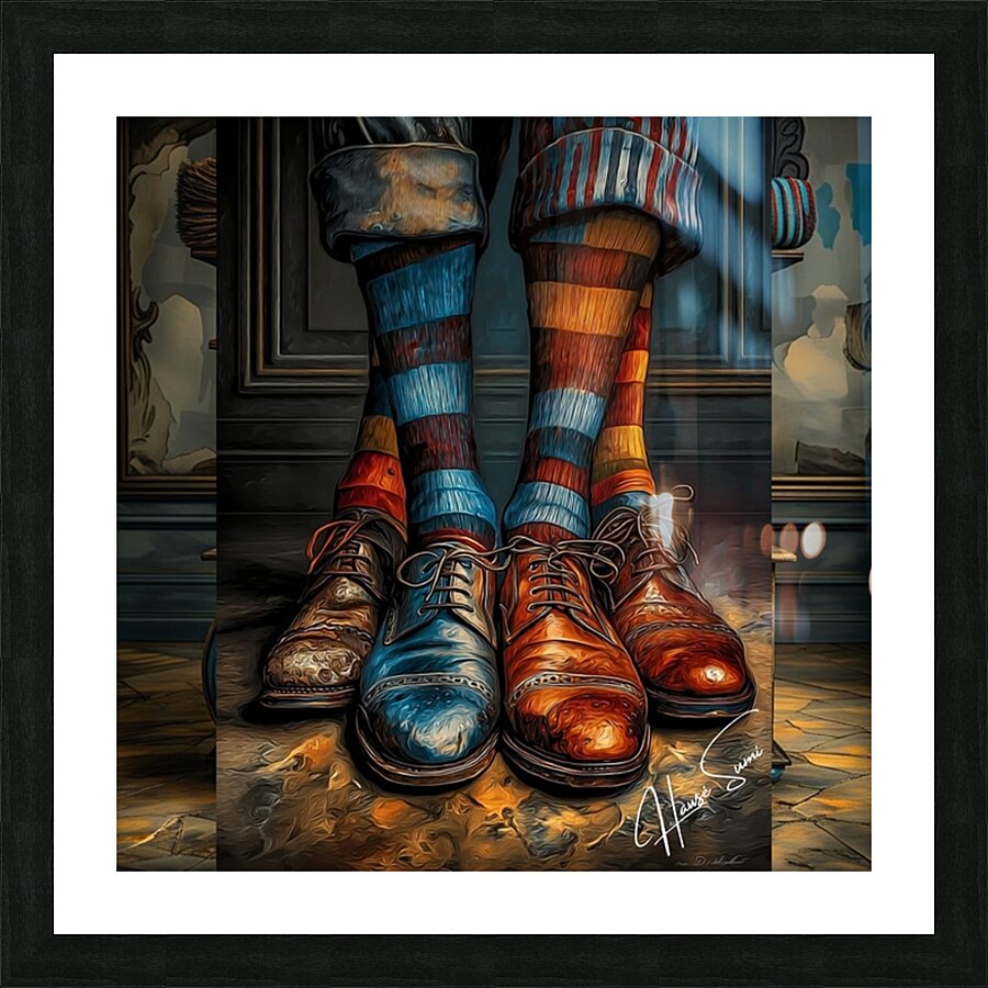 Symphony in Mismatch Picture Frame print