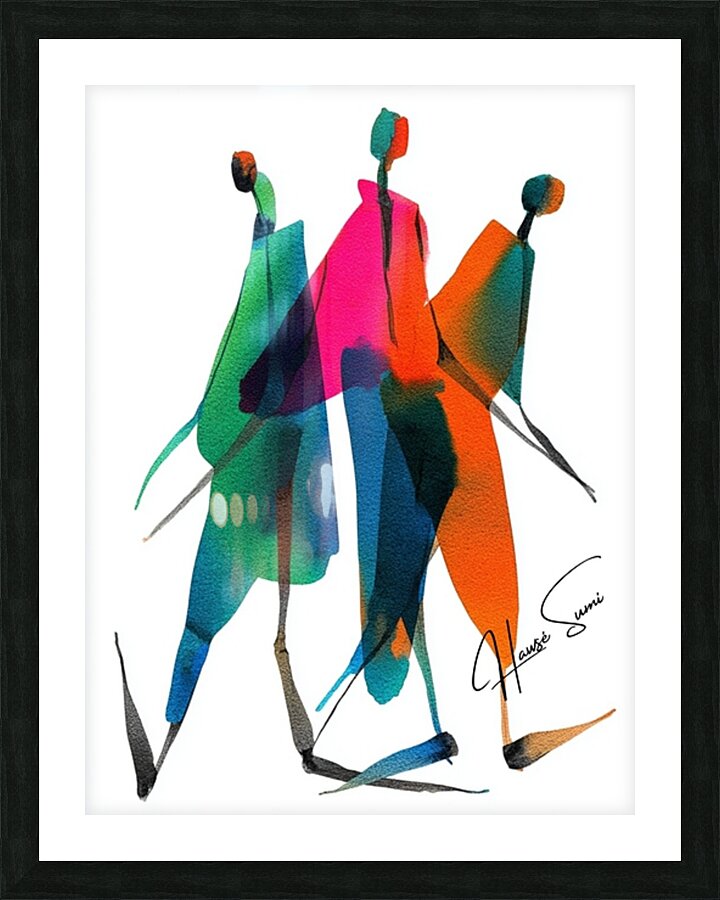 Stride of Color Picture Frame print