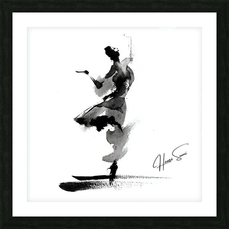 Whirl of Ink Picture Frame print