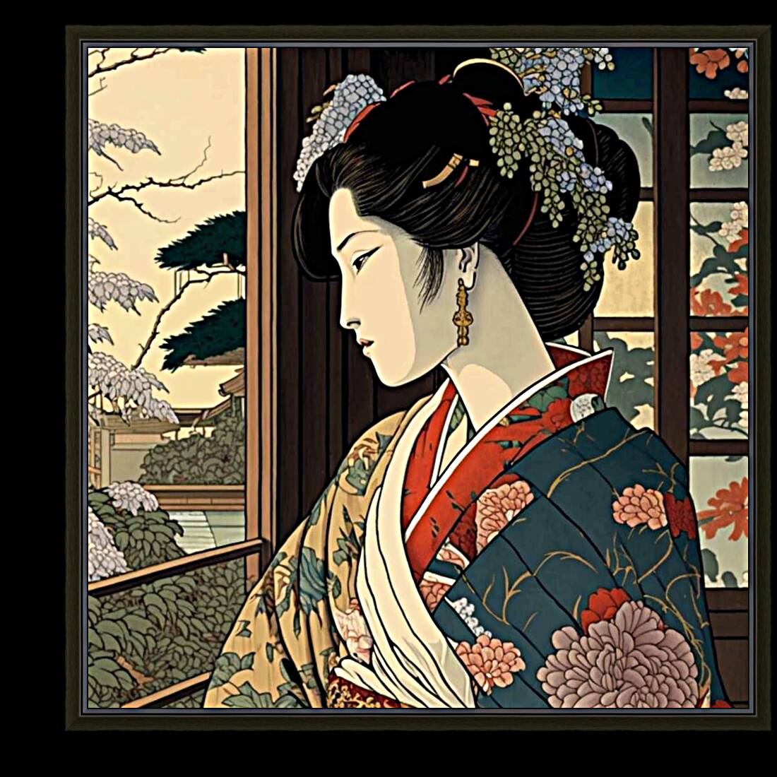 Wistful Blossoms Reproduction