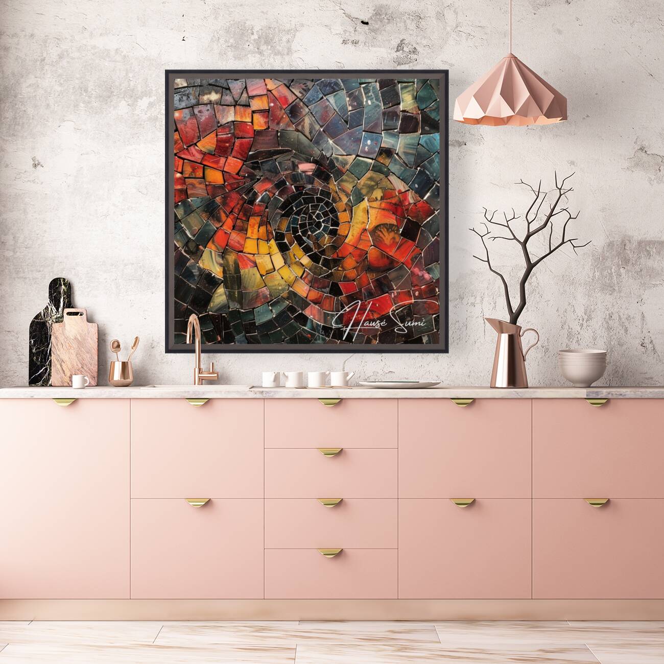 Mosaic Spiral Reproduction