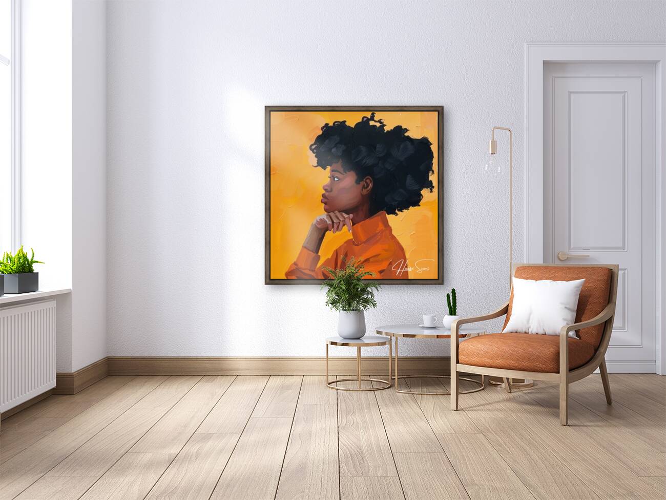 Bold Contemplation Reproduction