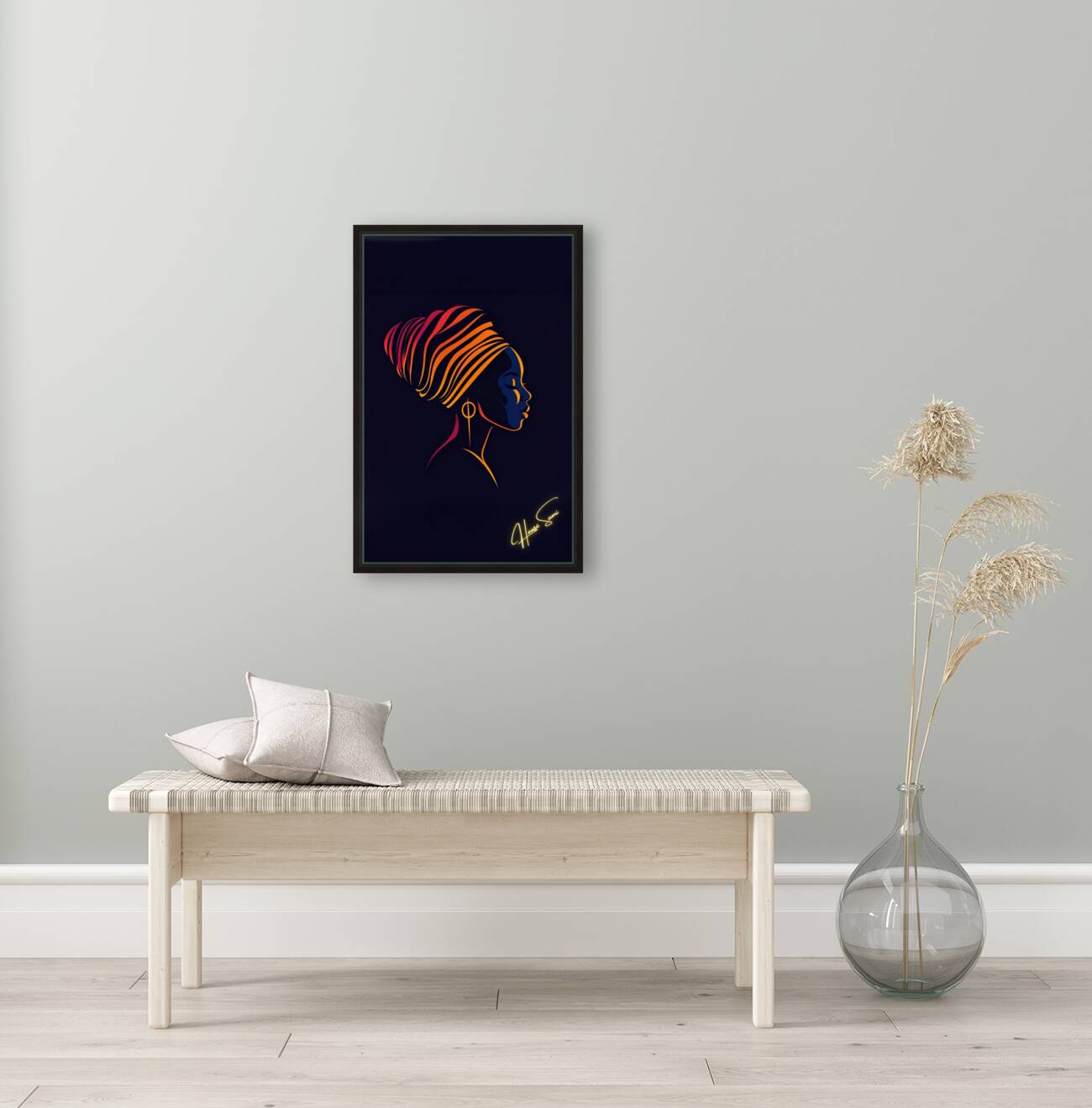 Crowned in Color: The Grace of Her Silence Reproduction