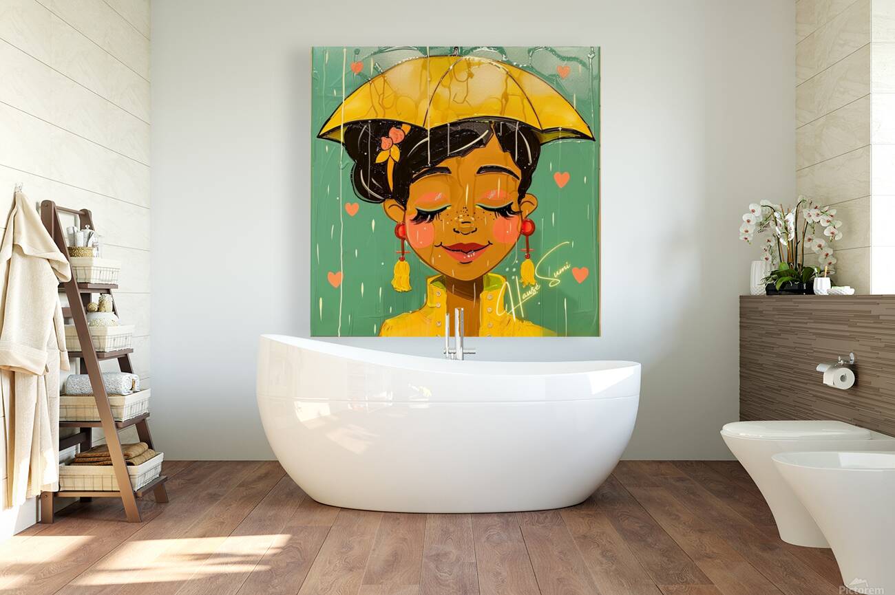 Serenity in the Rain Reproduction