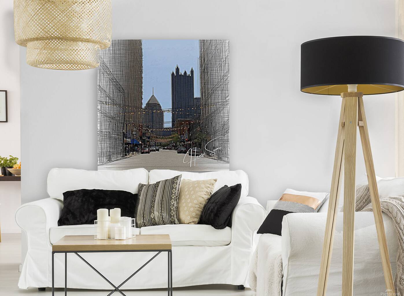 Pittsburgh Between the Lines Reproduction