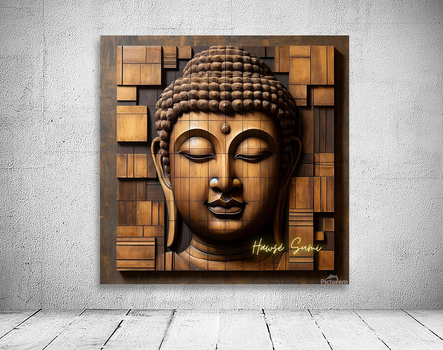 Serenity in Blocks Wall Preview