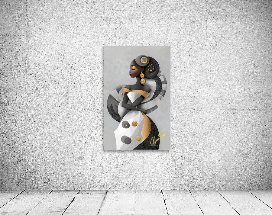 Wrapped in Royal Geometry Wall Preview