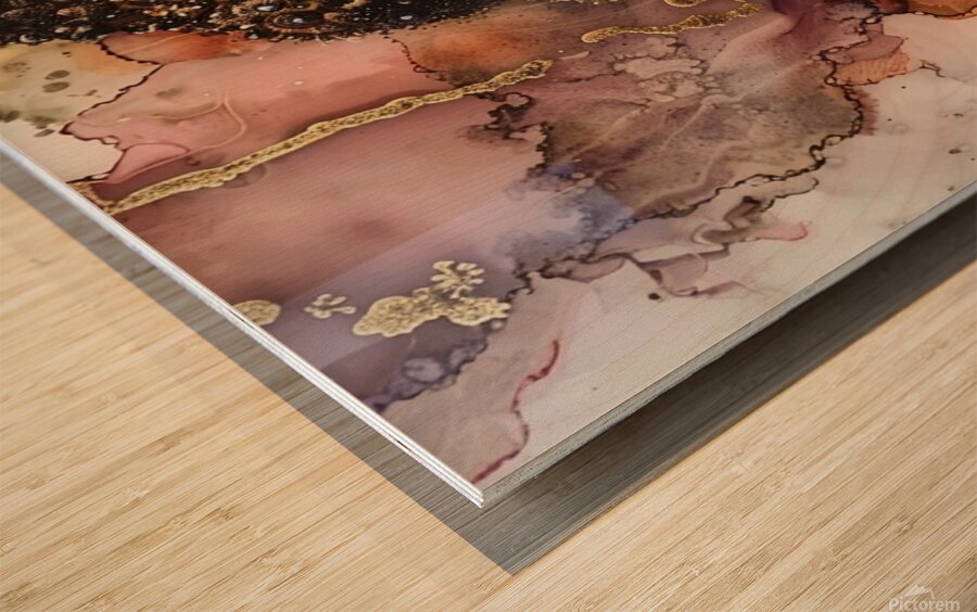 Serene Reflection Wood print