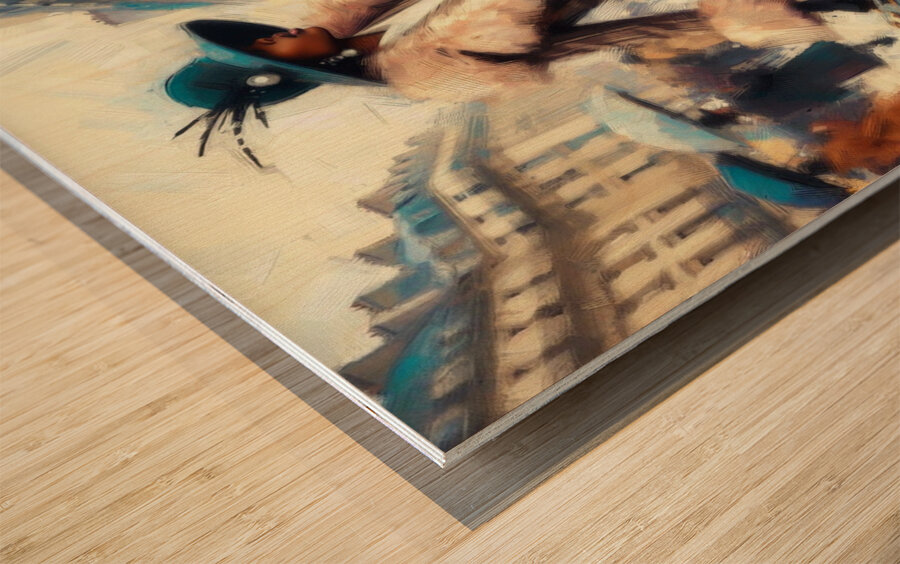 Celeste Vaughn: The Art of Elegance Wood print