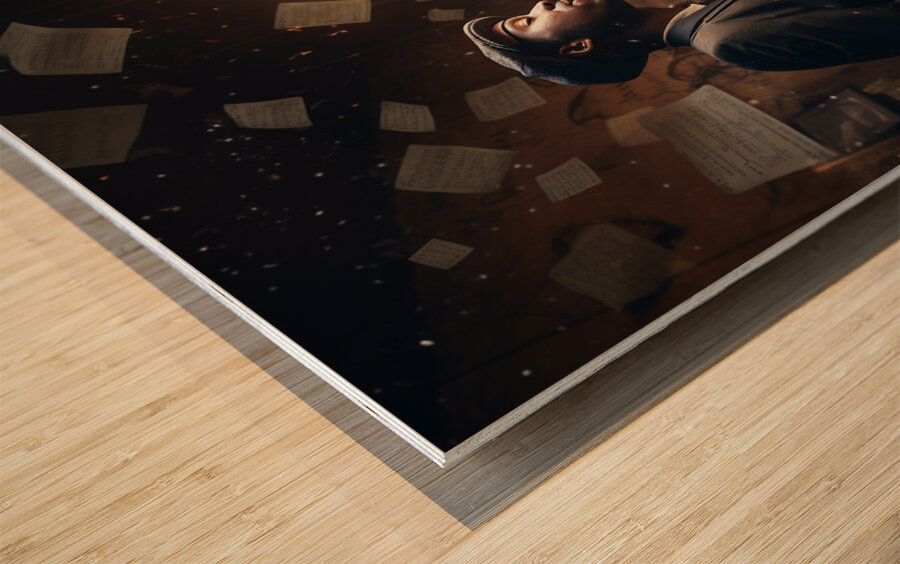 Jazz and Jotting Wood print