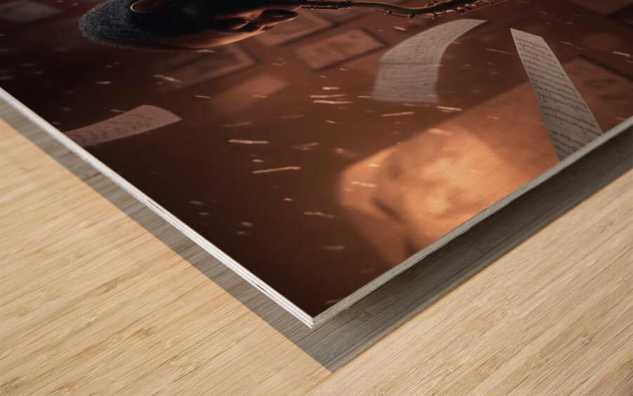 Echoes of Elegance Wood print