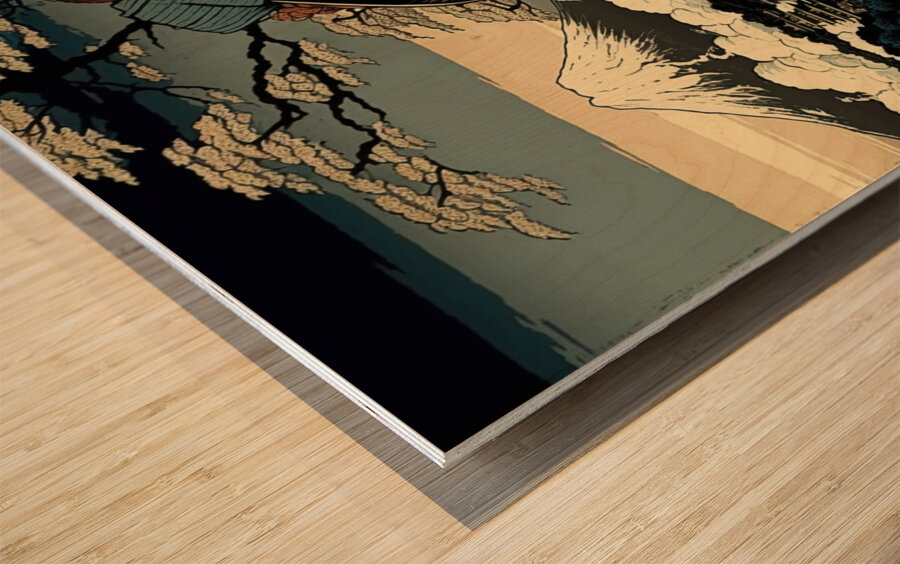 Whispers of Mount Fuji Wood print