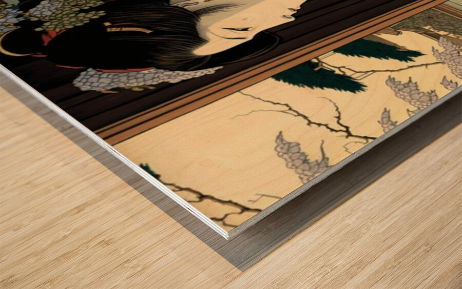 Wistful Blossoms Wood print