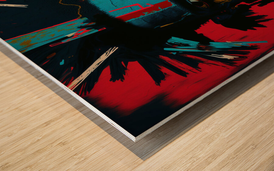 Urban Warrior Wood print