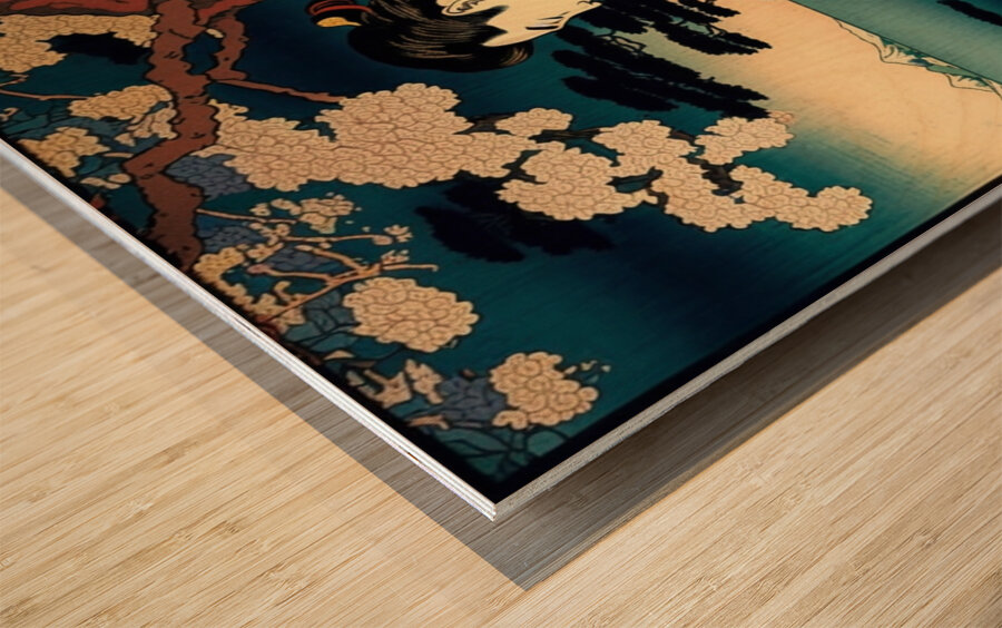 Twilight Reflection Wood print