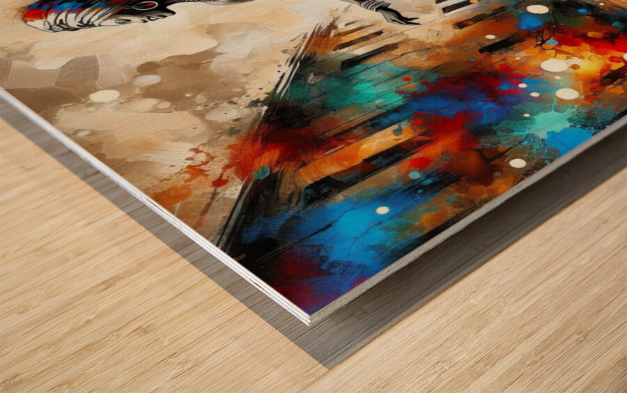 Joyful Steps Wood print