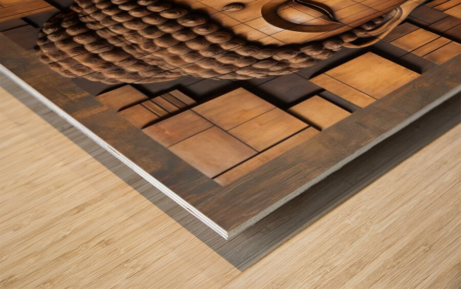 Serenity in Blocks Wood print