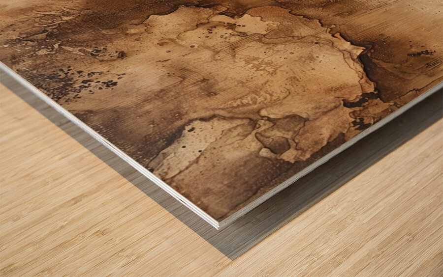 Fragmented Serenity Wood print