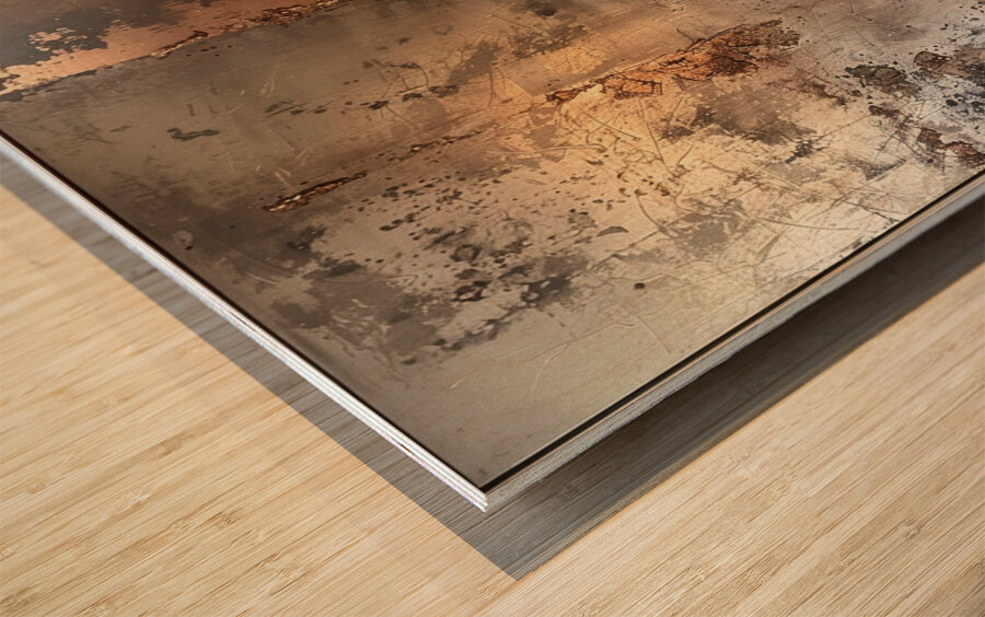 Gilded Shadows Wood print