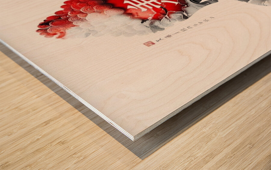 Fiery Enlightenment Wood print