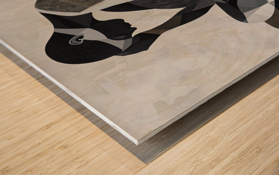 Contemplations in Monochrome Wood print