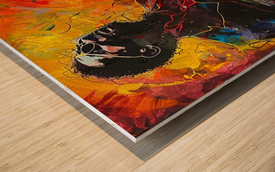 Euphoria in the Strings Wood print