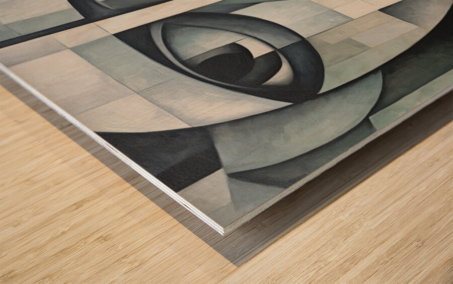 Introspective Geometry Wood print