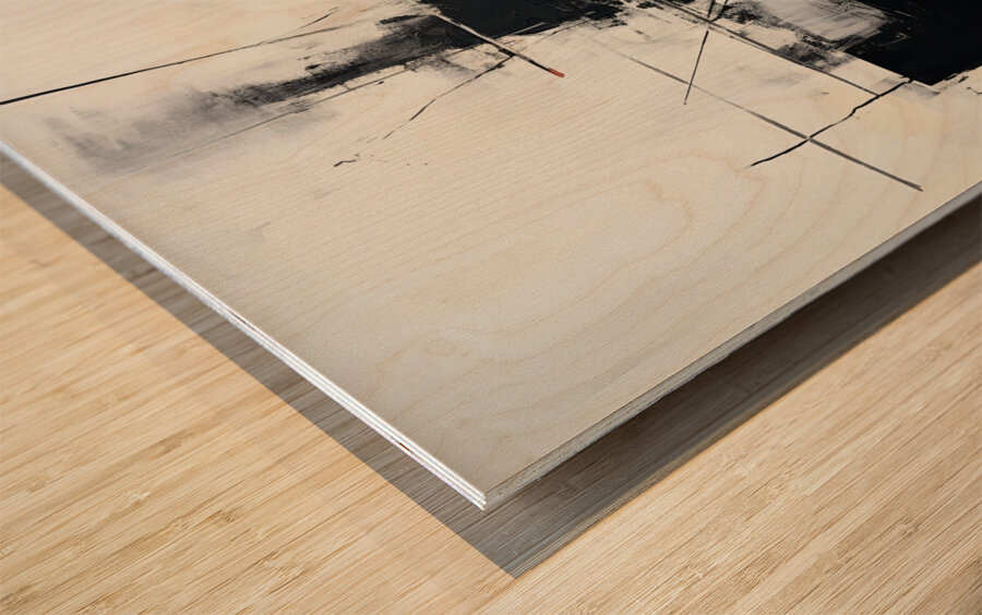 Silent Resonance Wood print