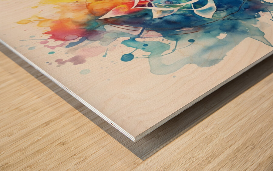 Lotus Symphony Wood print