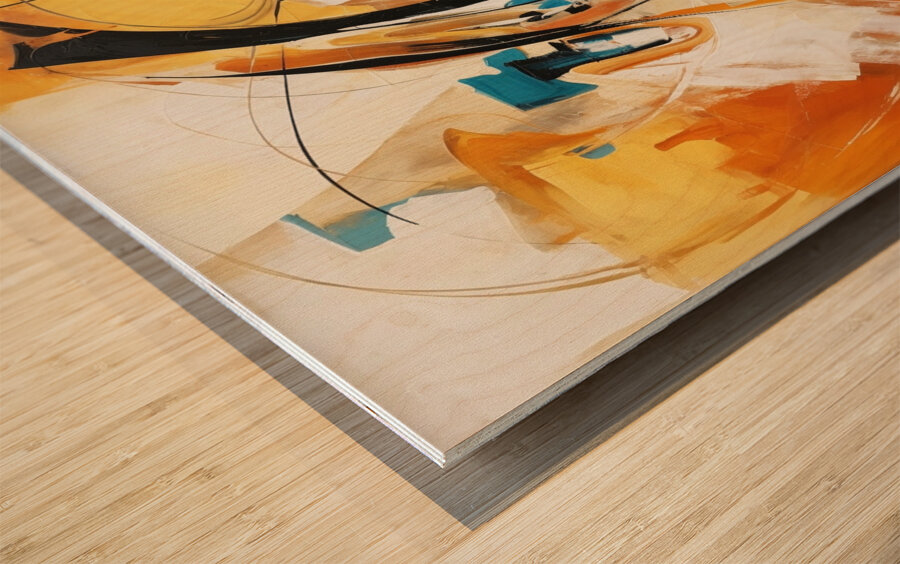 Celestial Tango Wood print