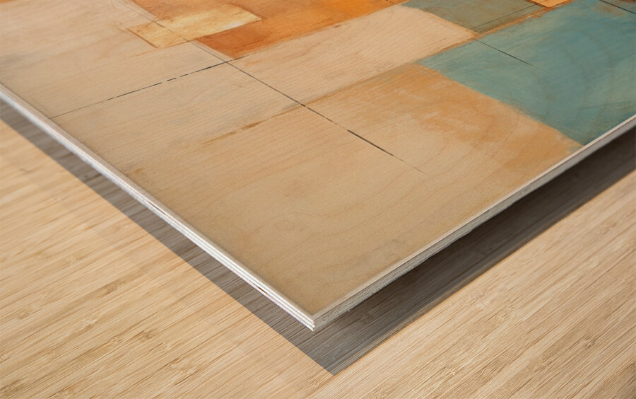 Golden Harmony Wood print