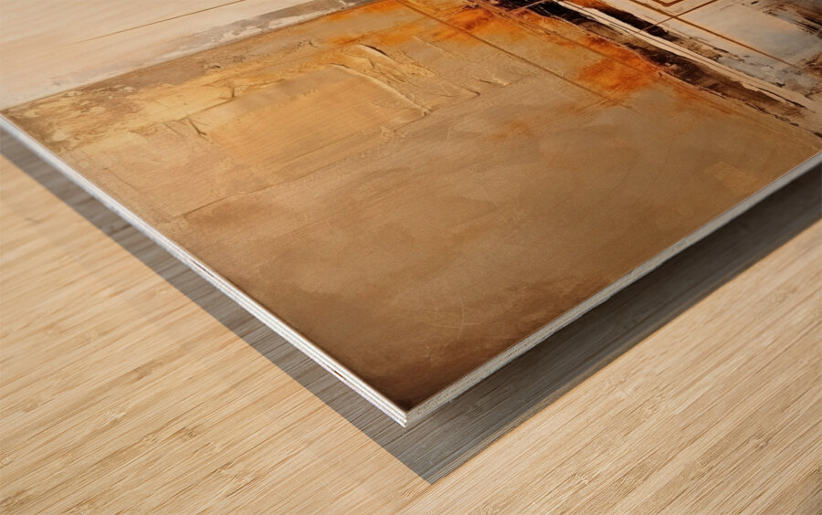 Echoes of Rust Wood print