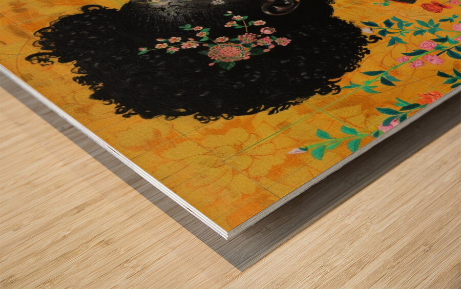 Floral Serenity Wood print