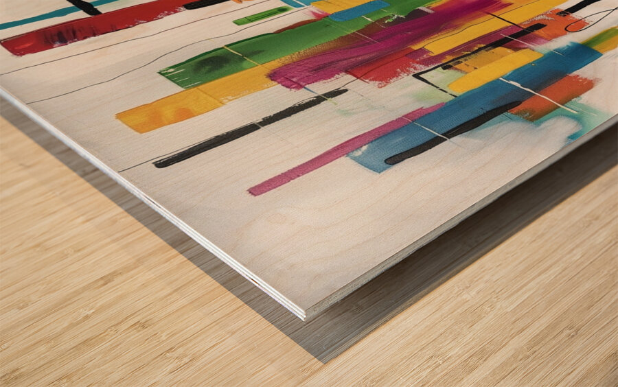 Urban Symphony Wood print