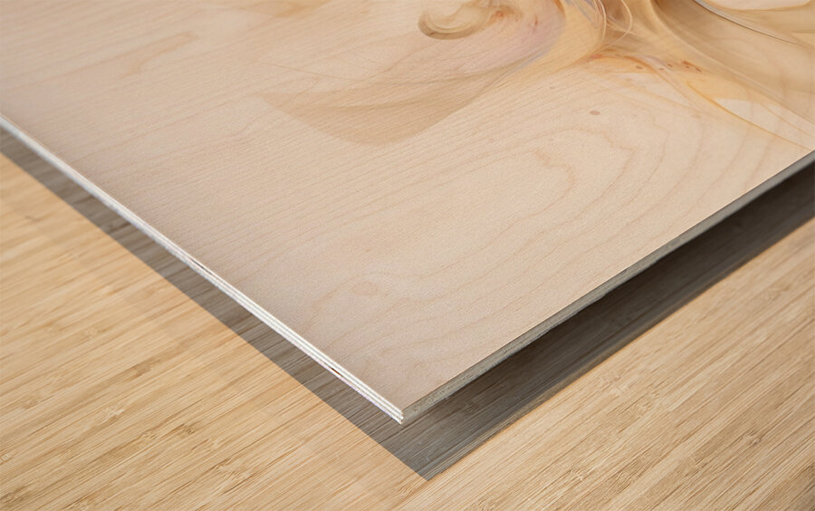 Ethereal Waves Wood print