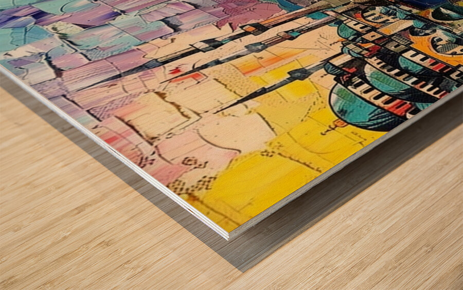 City of Dreams Wood print