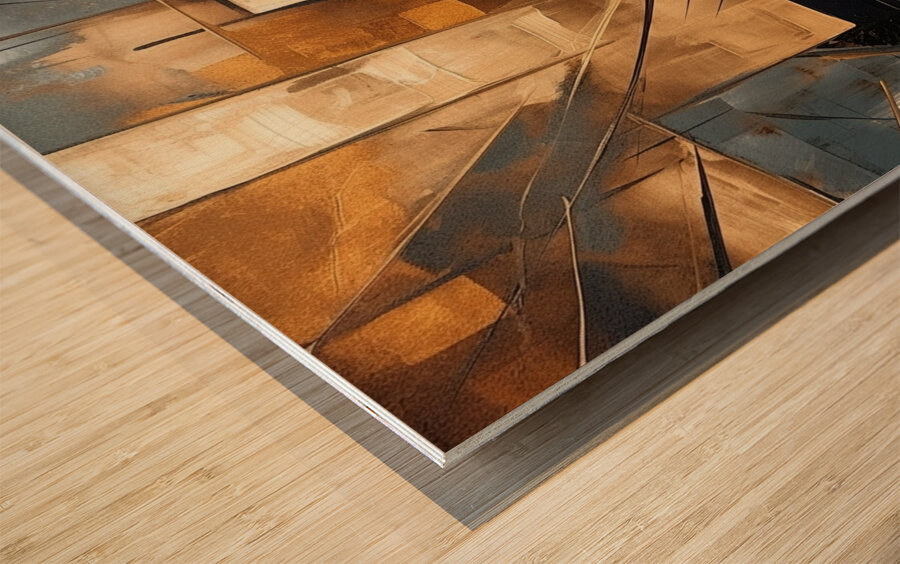 Structural Symphony Wood print