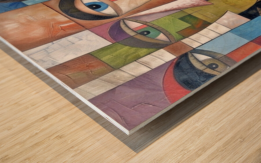 Mosaic of Emotions Wood print