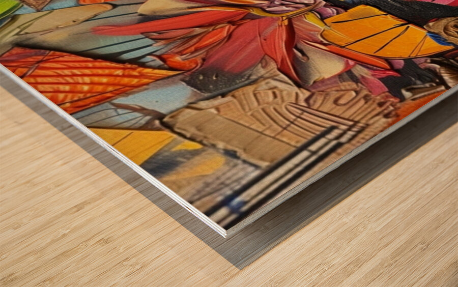 Petals of Pain and Passion Wood print