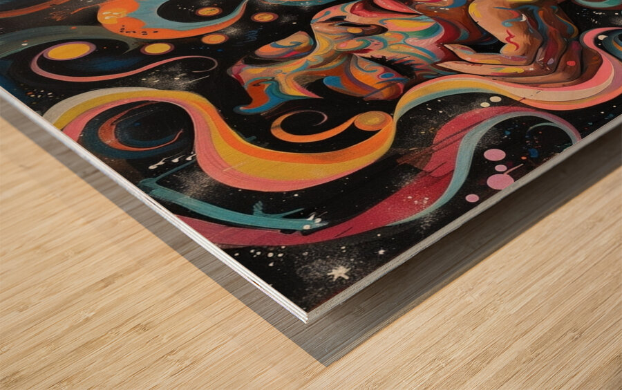 Cosmic Dreamscape Wood print