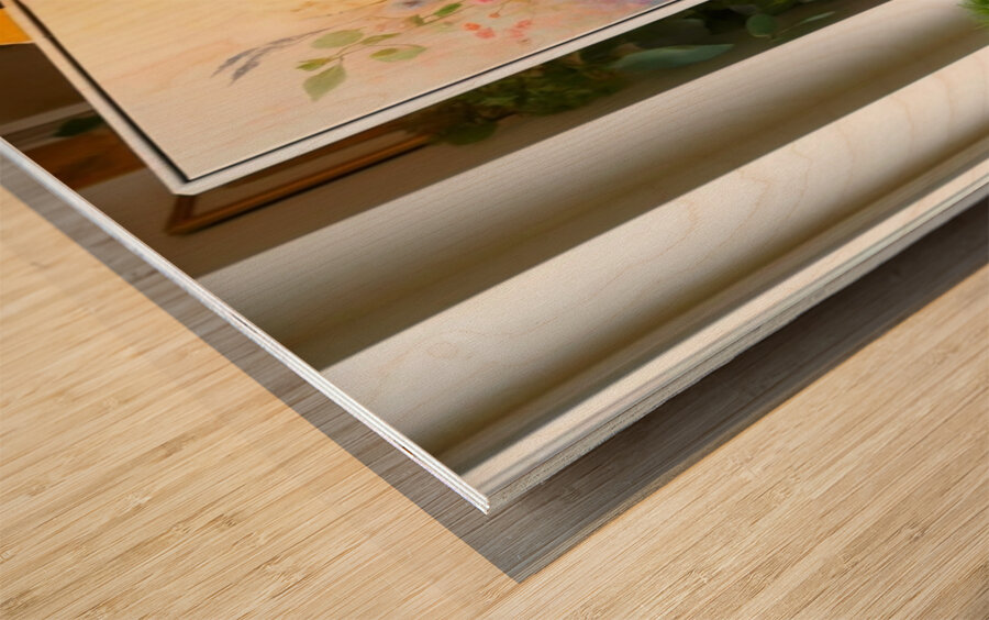 Elegance in Bloom: A Symphony of Style and Art Wood print