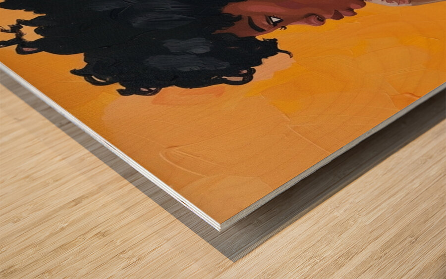 Bold Contemplation Wood print